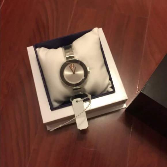 MOVADO - Silver Dial Bangle Bracelet Watch (NEW) - Picture 4 of 5